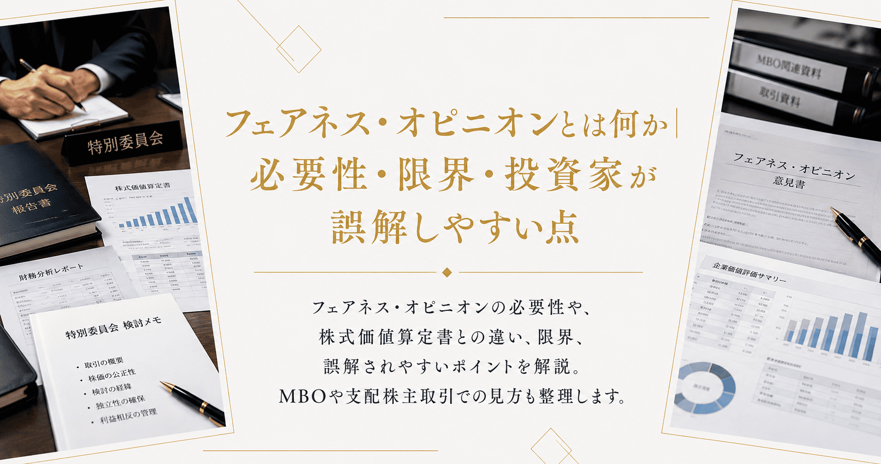 フェアネス・オピニオンとは何か｜必要性・限界・投資家が誤解しやすい点