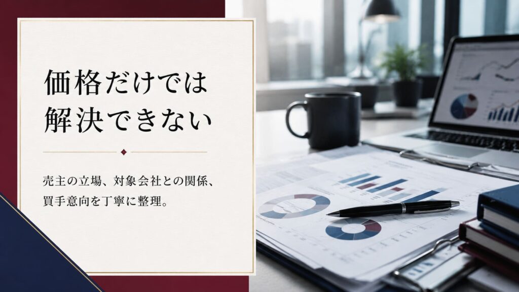 上場株式の相対売却において、株主・対象会社・買手の立場を調整しながら譲渡を実現した事例